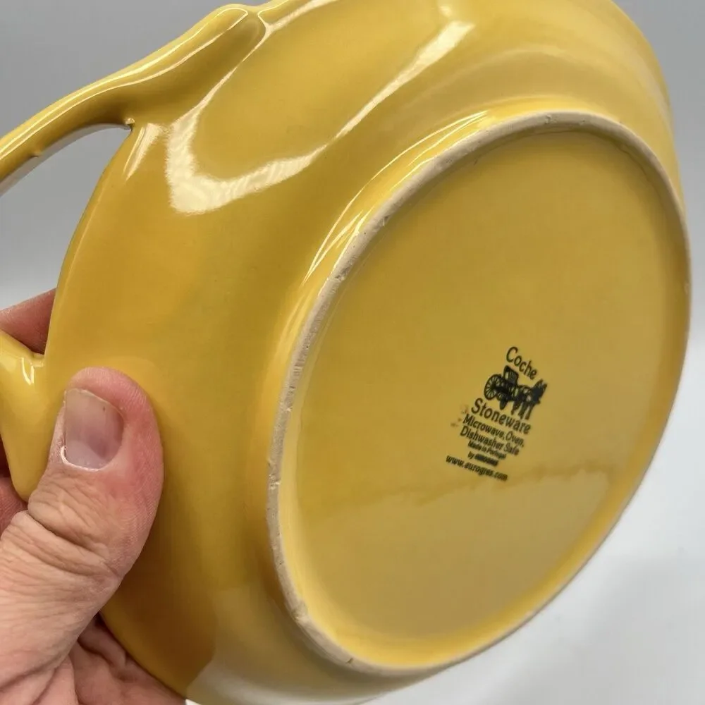 Coche Stoneware Plate - Yellow